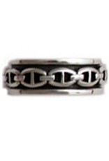 Anchor Chain Spinner Ring-Size 12 Sterling Silver
