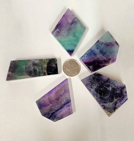 Rainbow Fluorite Polished Slabs Small