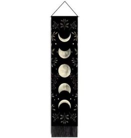 Floral & Moon Phases Long Banner - 12.5" X 51"