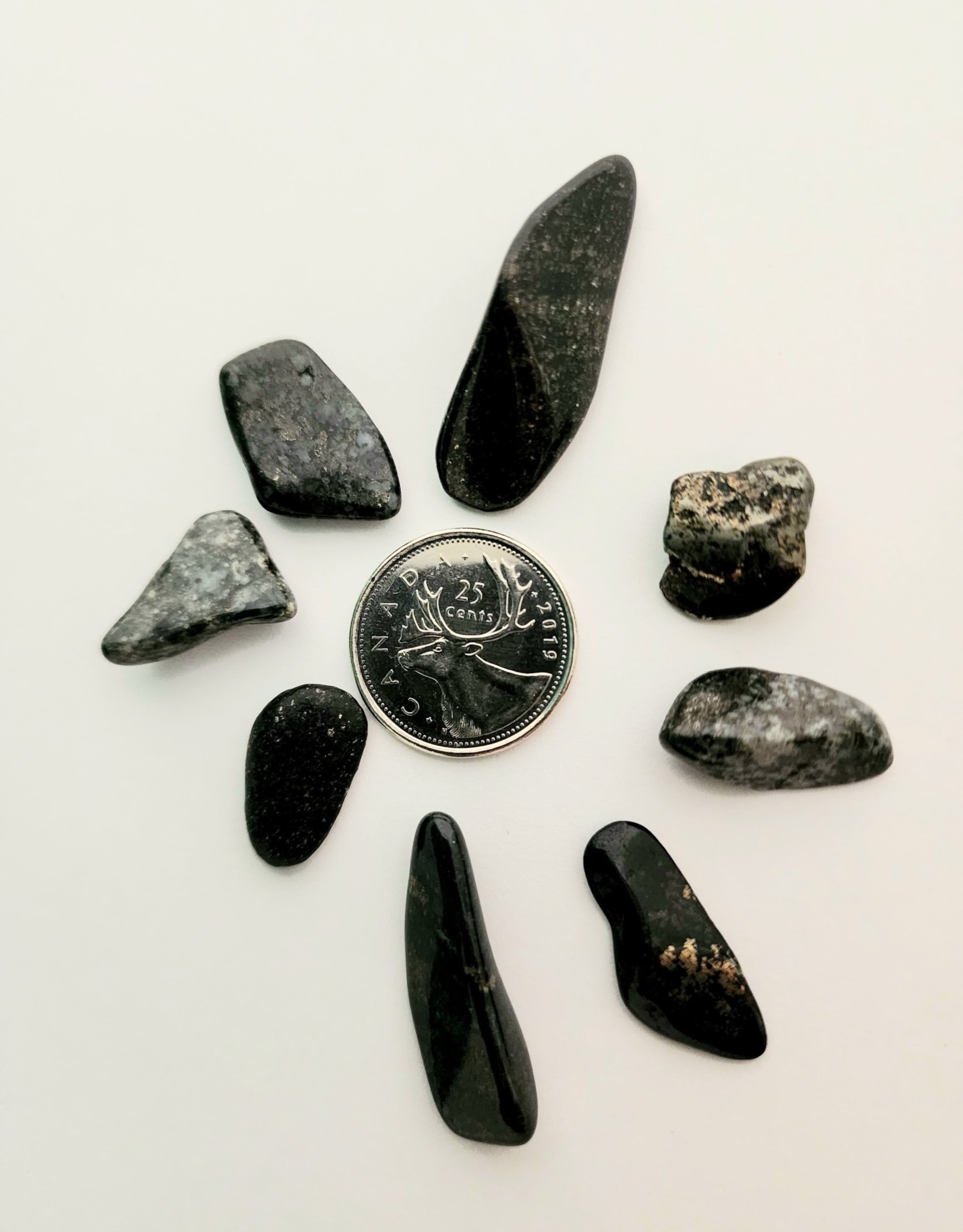 Black Lemurian Jade (Black Jade) Tumbled