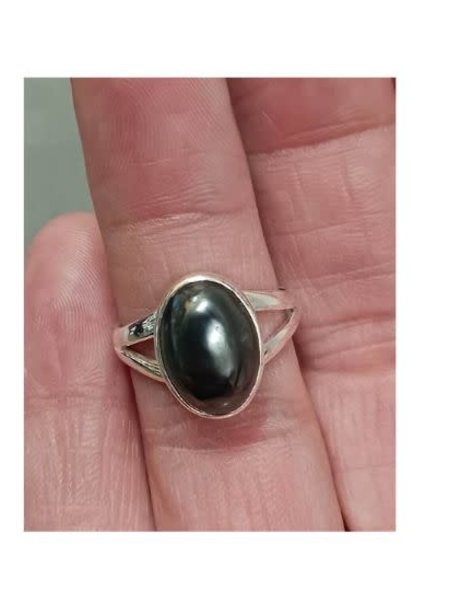 Hematite Ring - Size 10 Sterling Silver