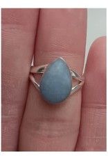 Angelite Ring B - Size 6 Sterling Silver