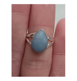 Angelite Ring B - Size 6 Sterling Silver