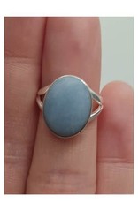 Angelite Ring A - Size 6 Sterling Silver