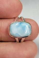 Larimar Ring C - Size 8 Sterling Silver