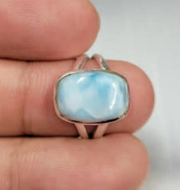 Larimar Ring C - Size 8 Sterling Silver