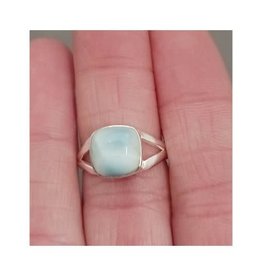 Larimar Ring D - Size 8 Sterling Silver