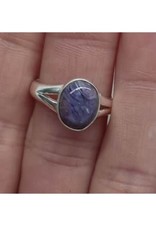 Charoite Ring - Size 9 Sterling Silver