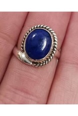 Lapis Lazuli Ring - Size 7 Sterling Silver
