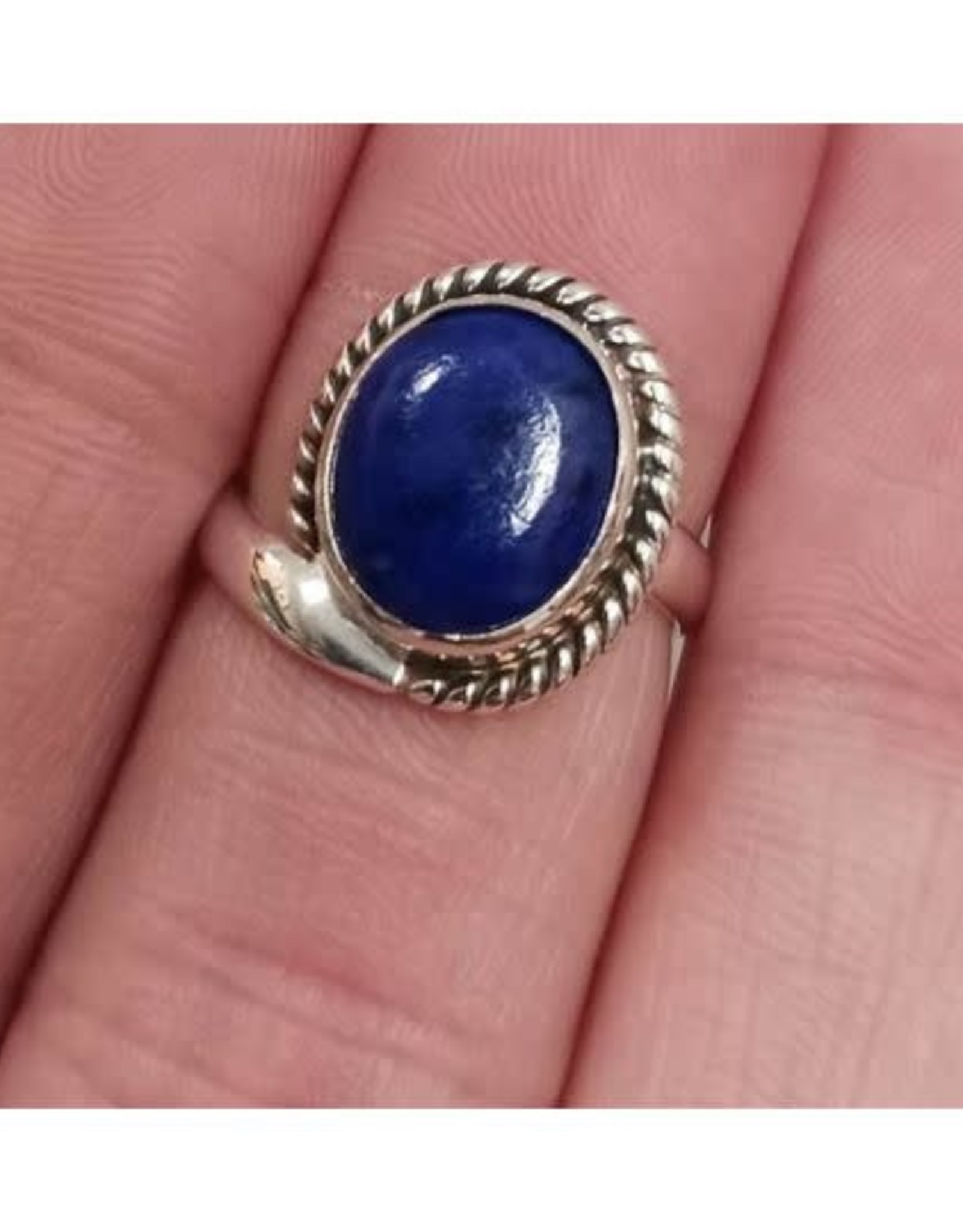 Lapis Lazuli Ring - Size 6 Sterling Silver