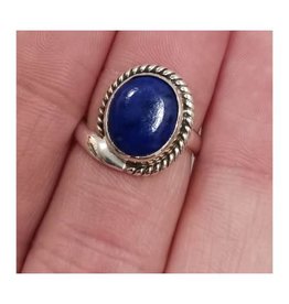 Lapis Lazuli Ring - Size 6 Sterling Silver
