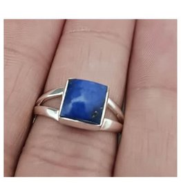 Lapis Lazuli Ring  B - Size 8 Sterling Silver