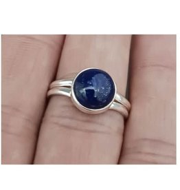Lapis Lazuli Ring B - Size 10 Sterling Silver