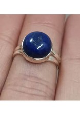 Lapis Lazuli Ring D - Size 7 Sterling Silver