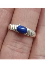 Lapis Lazuli Ring  A - Size 8 Sterling Silver