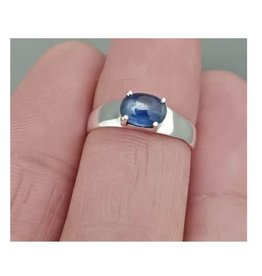 Blue Kyanite Ring  - Size 8 Sterling Silver