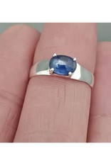 Blue Kyanite Ring  - Size 6 Sterling Silver