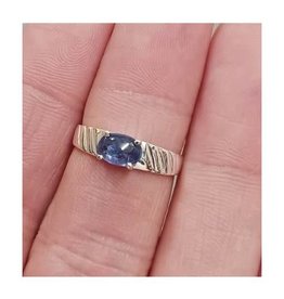 Blue Kyanite Ring  - Size 9 Sterling Silver