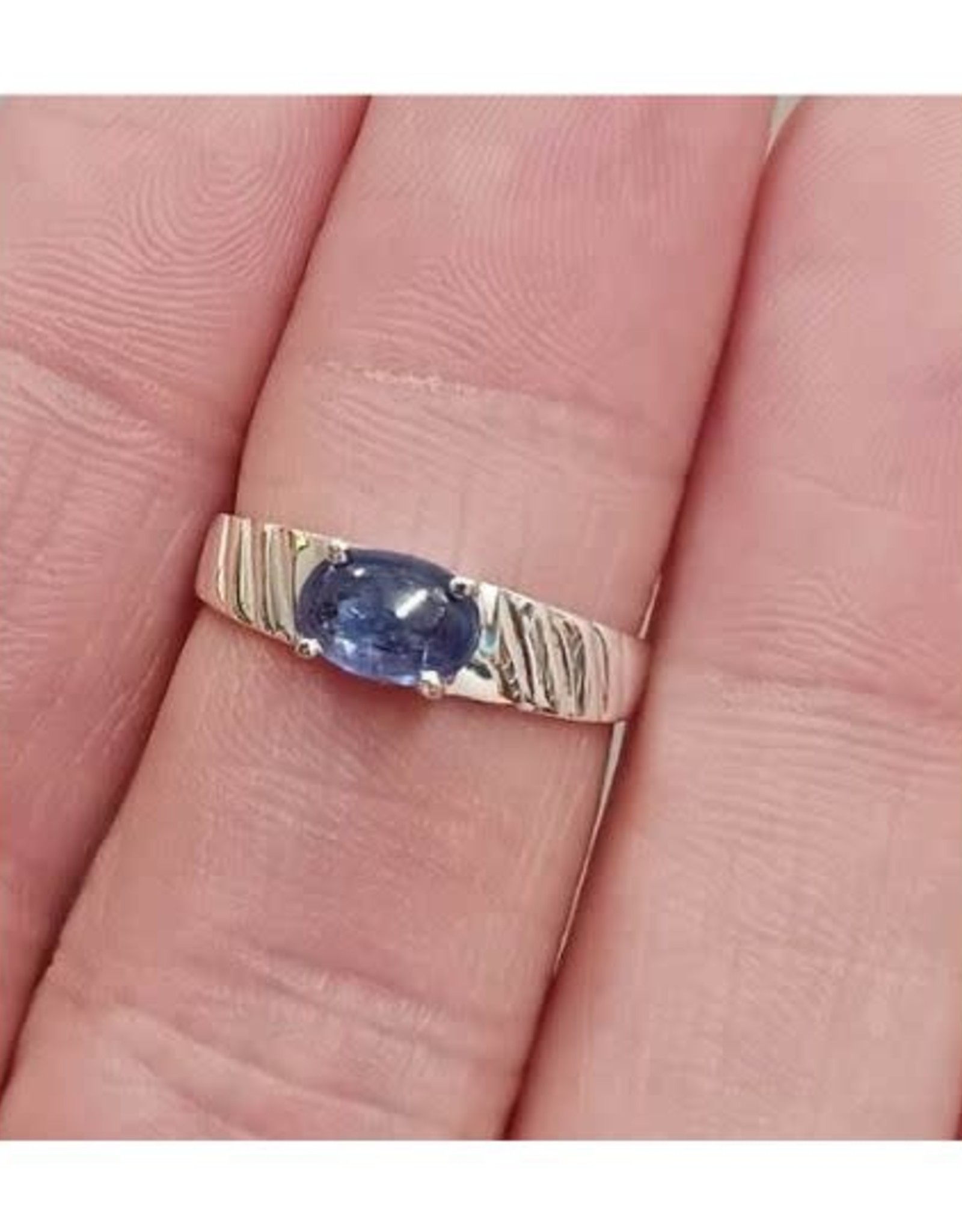 Blue Kyanite Ring - Size 10 Sterling Silver