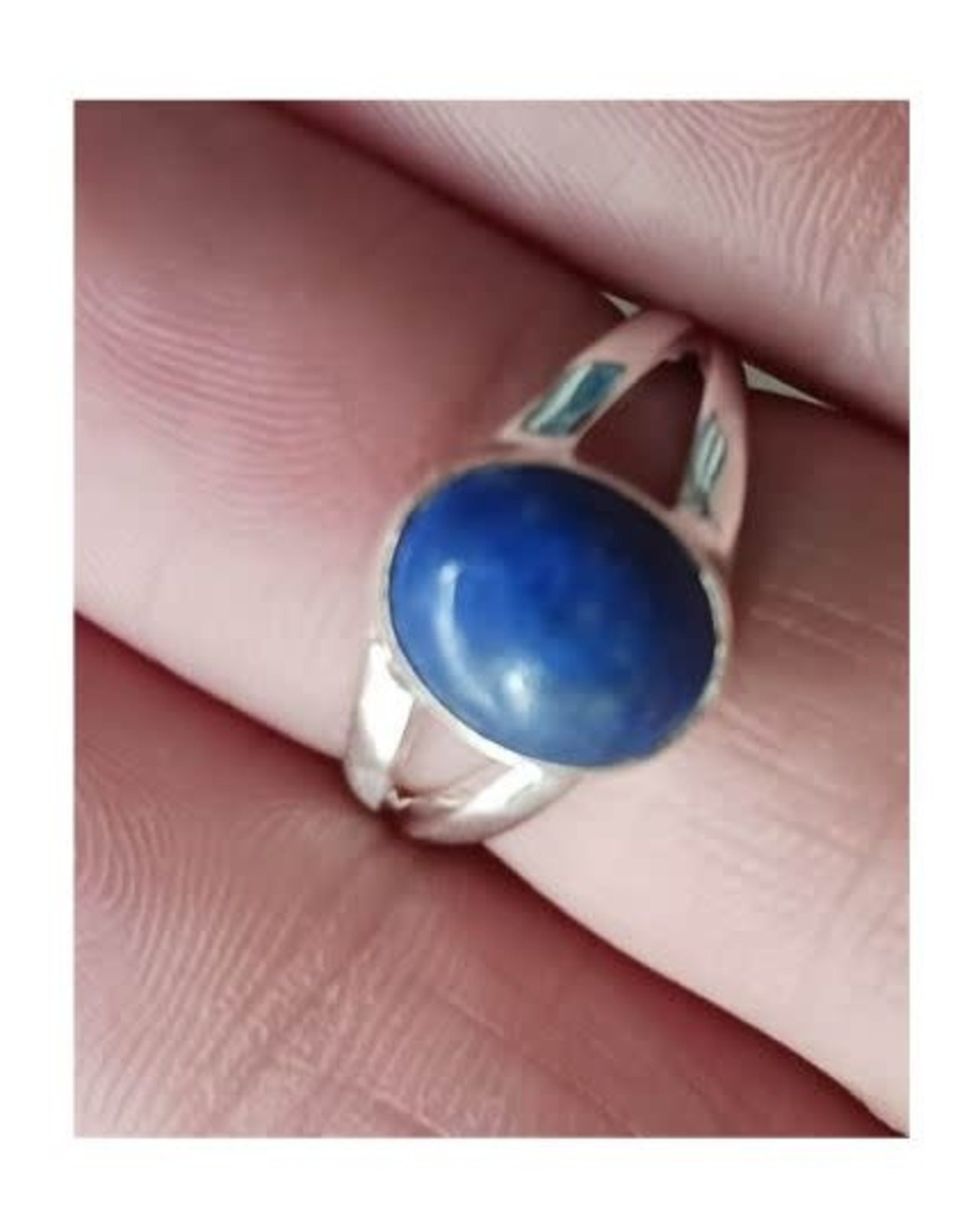 Lapis Lazuli Ring B - Size 6 Sterling Silver
