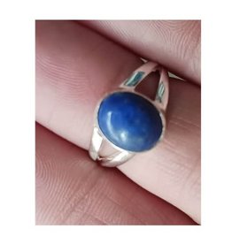 Lapis Lazuli Ring B - Size 6 Sterling Silver
