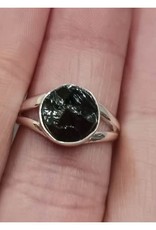 Shungite Ring B - Size 8 Sterling Silver