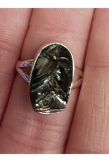 Shungite Ring B - Size 7 Sterling Silver