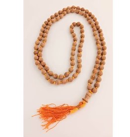 Wood Bead Mala with Tassle