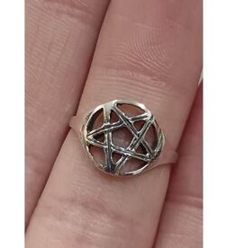 Pentacle Ring - Size 5 Sterling Silver