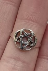 Pentacle Ring - Size 6 Sterling Silver