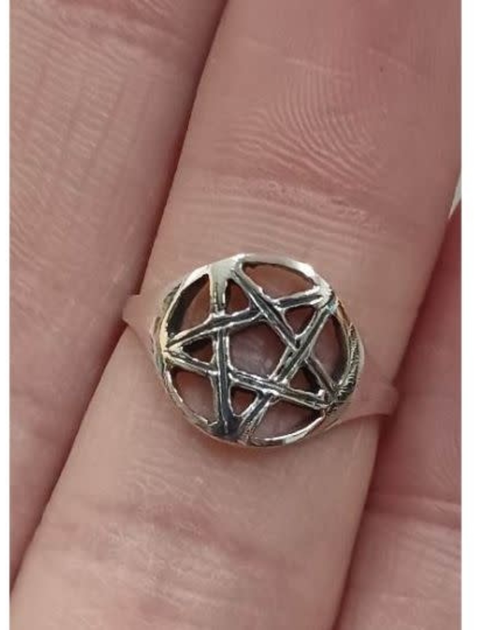 Pentacle Ring - Size 6 Sterling Silver