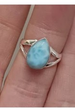 Larimar Ring F - Size 6 Sterling Silver
