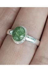 Emerald Ring A - Size 9 Sterling Silver