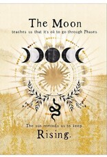 Amber Lotus The Moon - Greeting Card