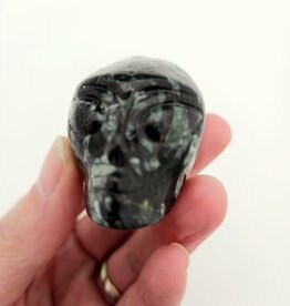Chinese Writing Stone Alien Skull
