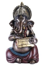 Pacific Trading Ganesha Statue with instrument - 4" x 4" x 6 3/4