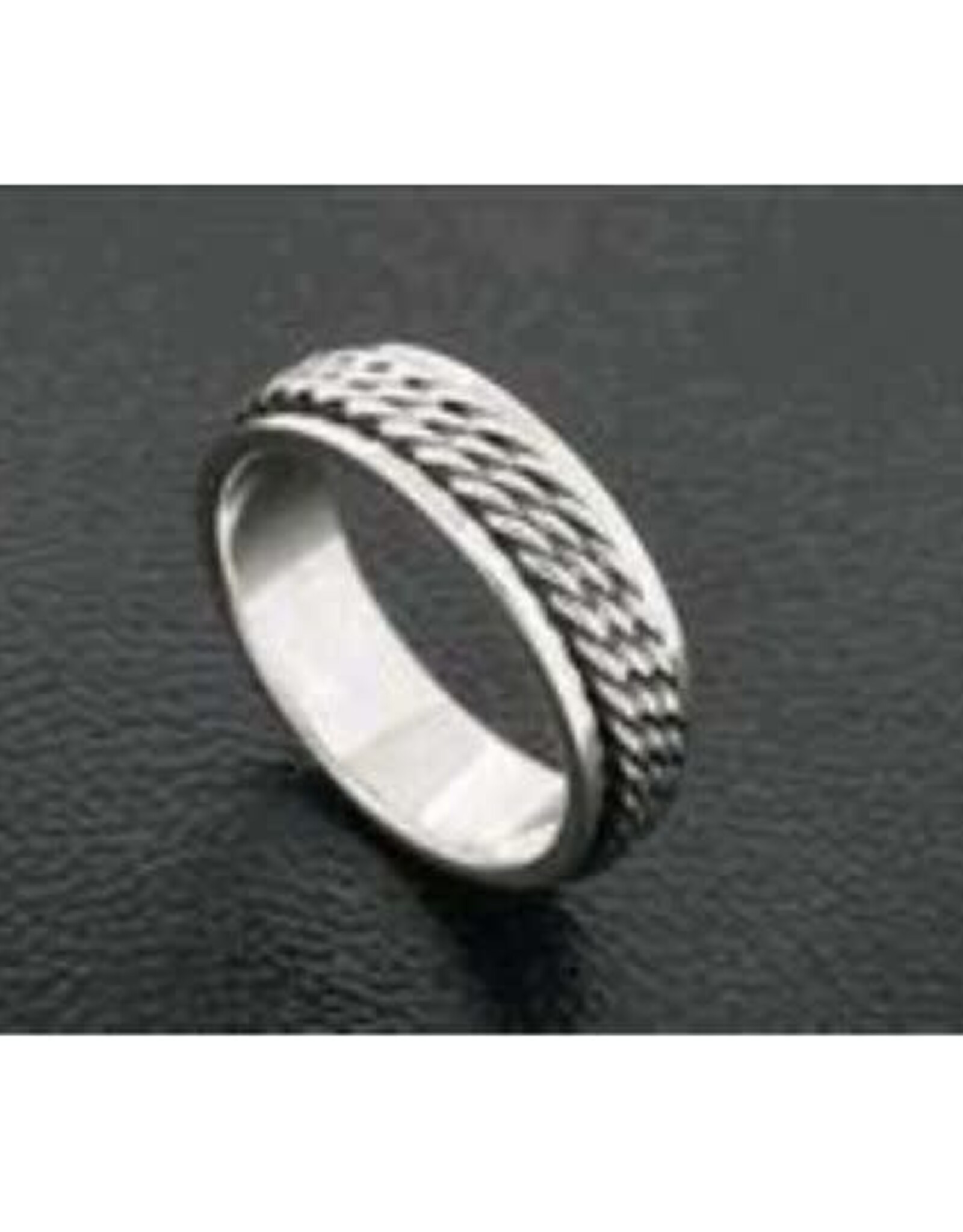 Spinner/ Fidget  Ring Braid 6mm - Size 14