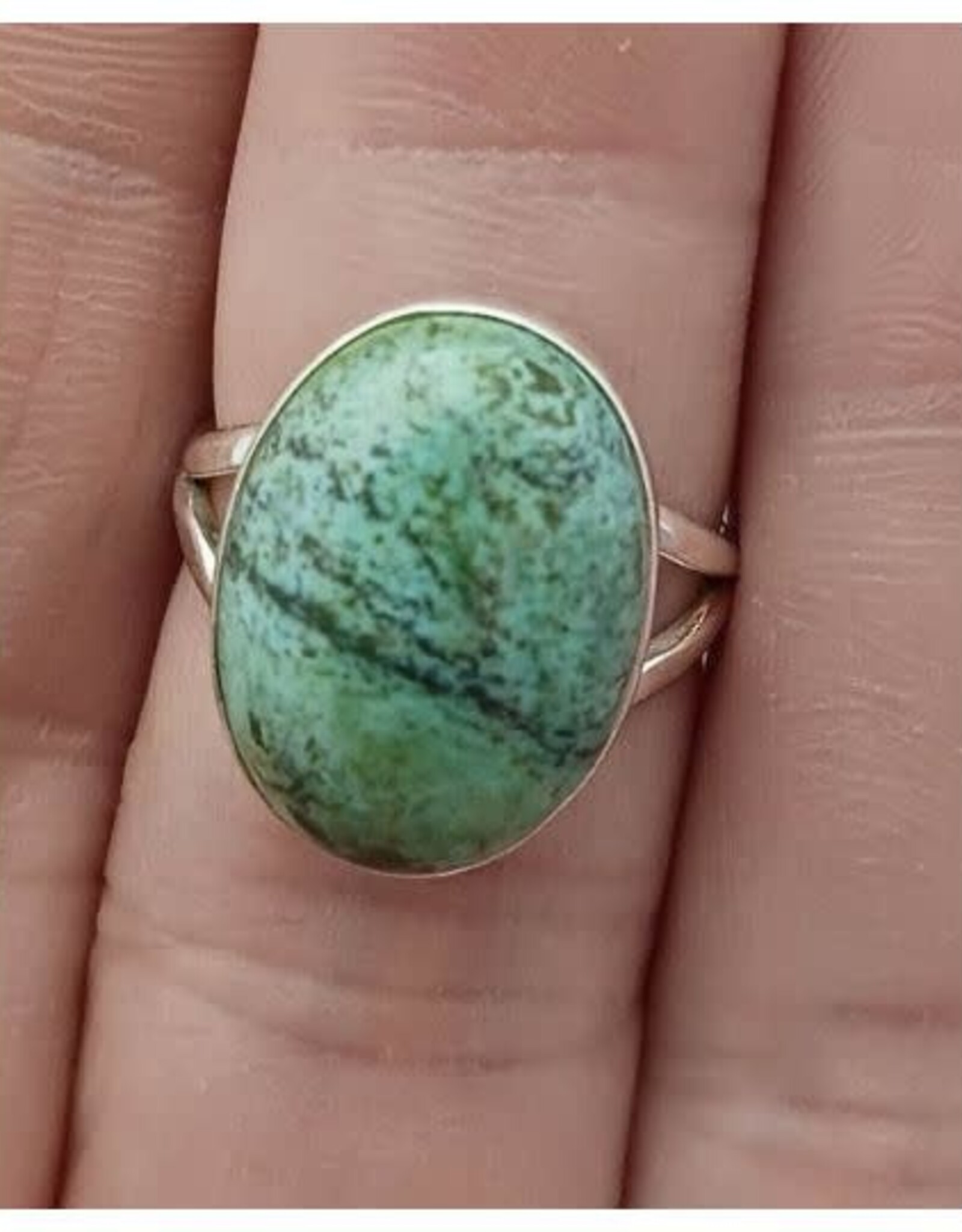 Turquoise Ring  A - Size 7 Sterling Silver
