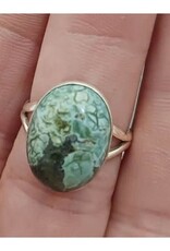 Turquoise Ring  A - Size 8 Sterling Silver
