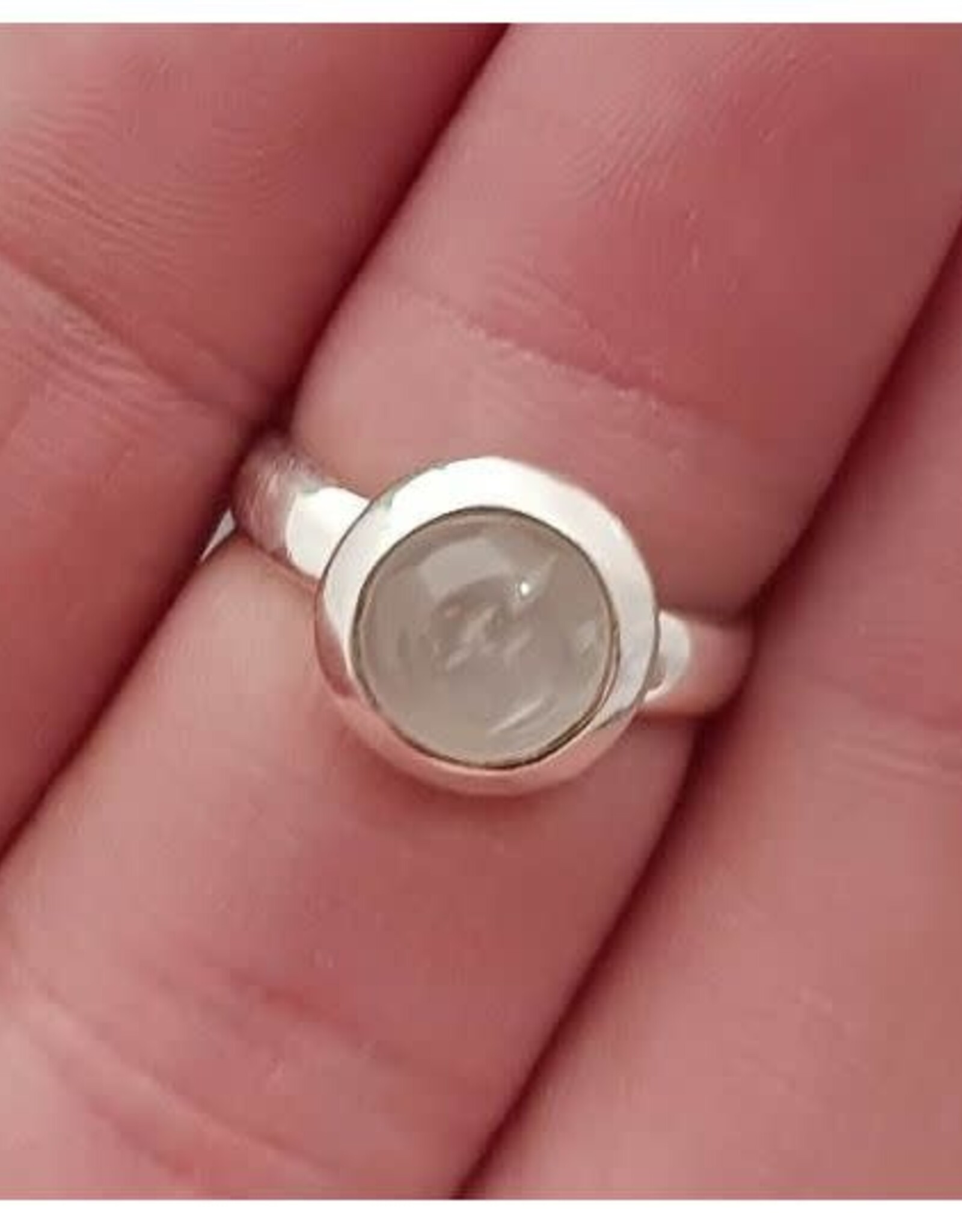 Aquamarine Ring B - Size 6 Sterling Silver