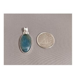 Blue Apatite Pendant A Sterling Silver
