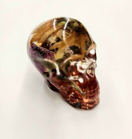 Orgonite Red Jasper & Natural Inclusions Skull A 2"