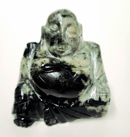Buddha Carving Emerald 5" x 4.5"