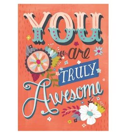 Amber Lotus You are Truly Awesome Greeting Card
