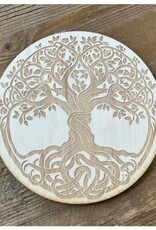 Wood Crystal Grid - Celtic Tree of Life