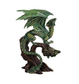 Tree Dragon Statue 10"