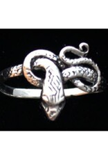 Coiled Snake Ring Sterling Silver - Size 6