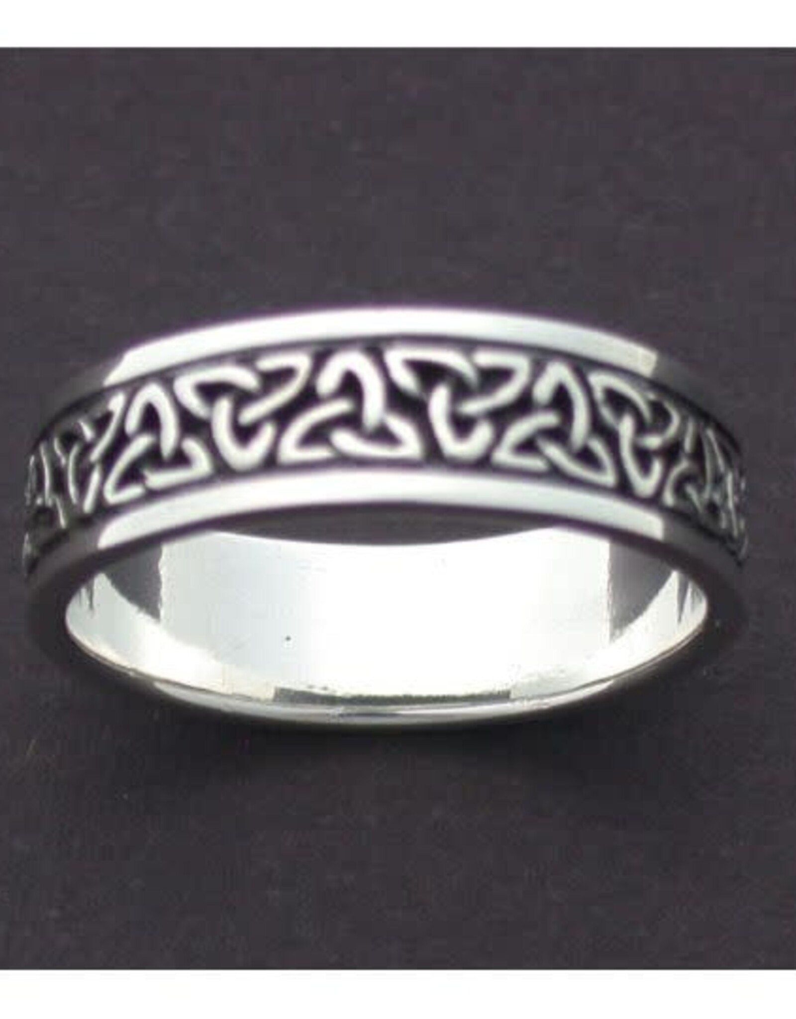 Triskel Band (Triquestra) Sterling Silver - Size 13