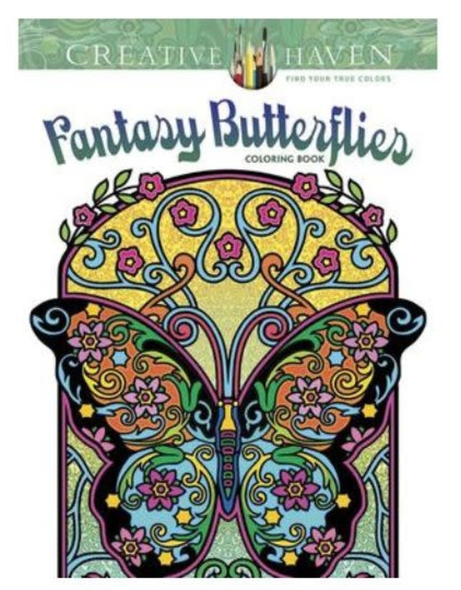 Creative Haven Fantasy Butterflies Coloring Book by Creative Haven