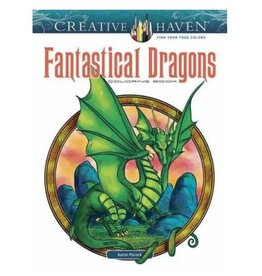 Creative Haven Fantastical Dragons Coloring Book by Creative Haven